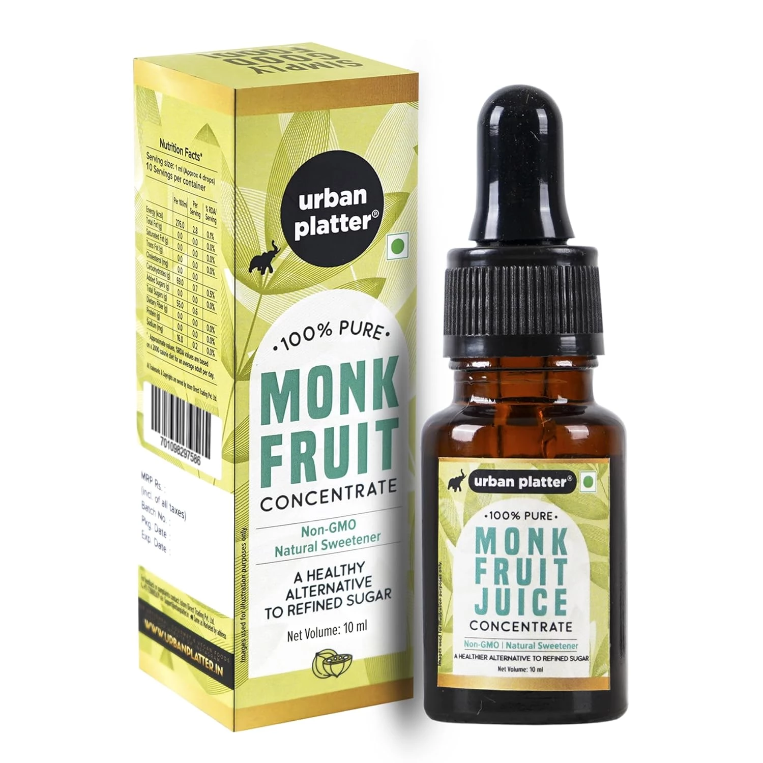 Urban Platter Monk Fruit Juice Concentrate, 10 ml-1.webp